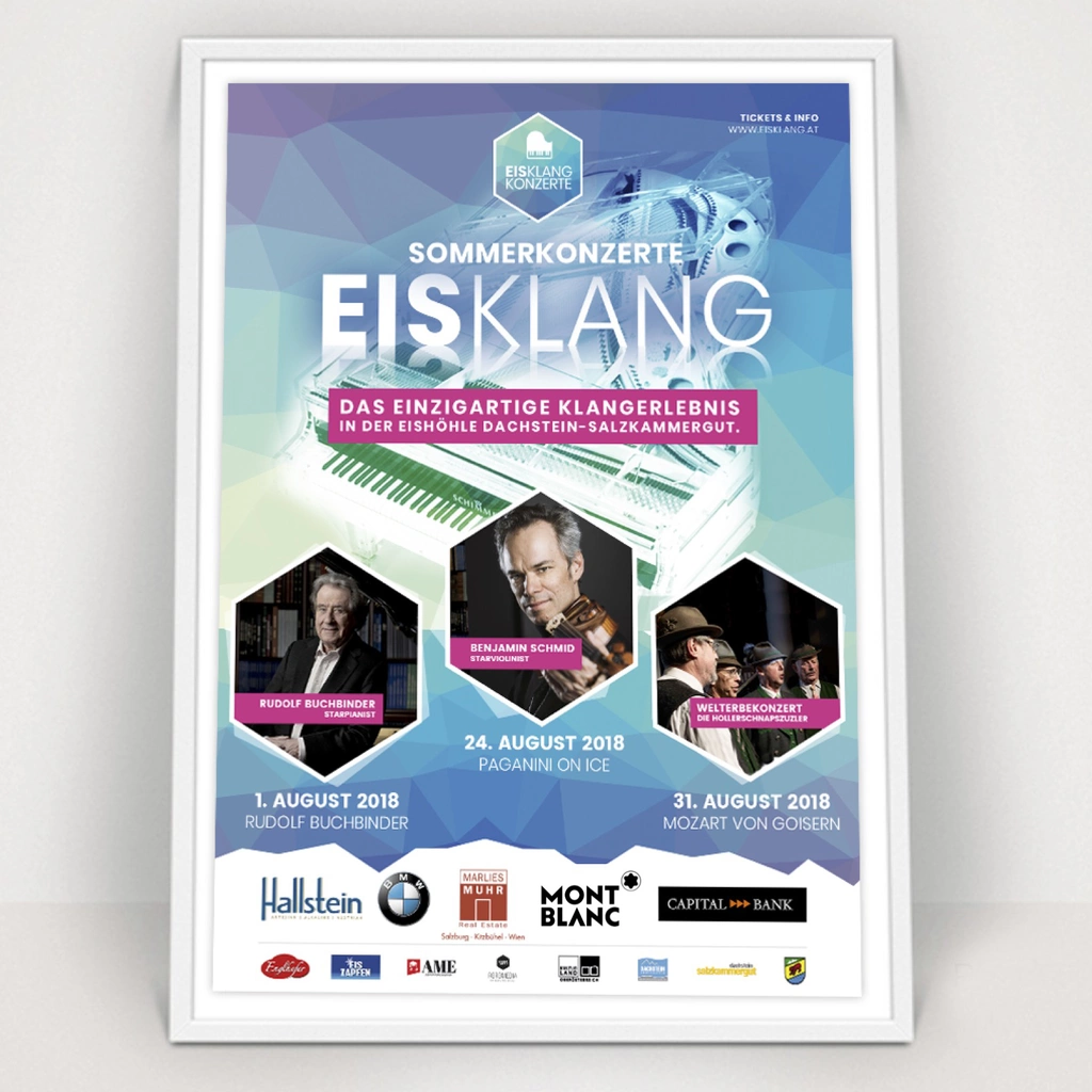 Eisklang Concerts Branding, Marketing Ticket Platform